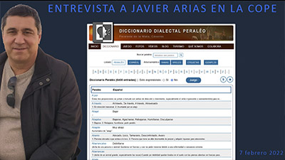 El Diccionario peraleo en la COPE (Javier Arias)