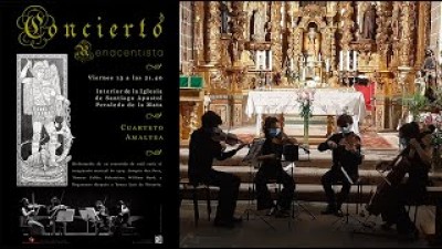 Concierto renacentista en el Festival de los Esgrafiados, Peraleda (Cuarteto Amaltea)